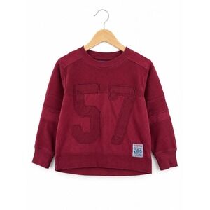 naartjie Boys Sweatshirt Size 3-6 Months Red 57 Top Thermal Layered Vintage Look